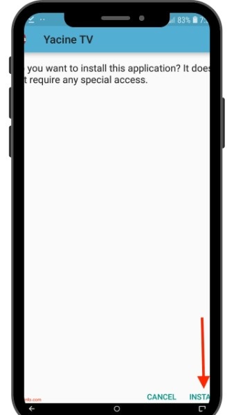 Install Yacine TV apk