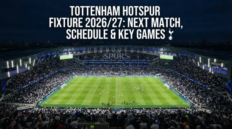 Tottenham Hotspur Fixtures